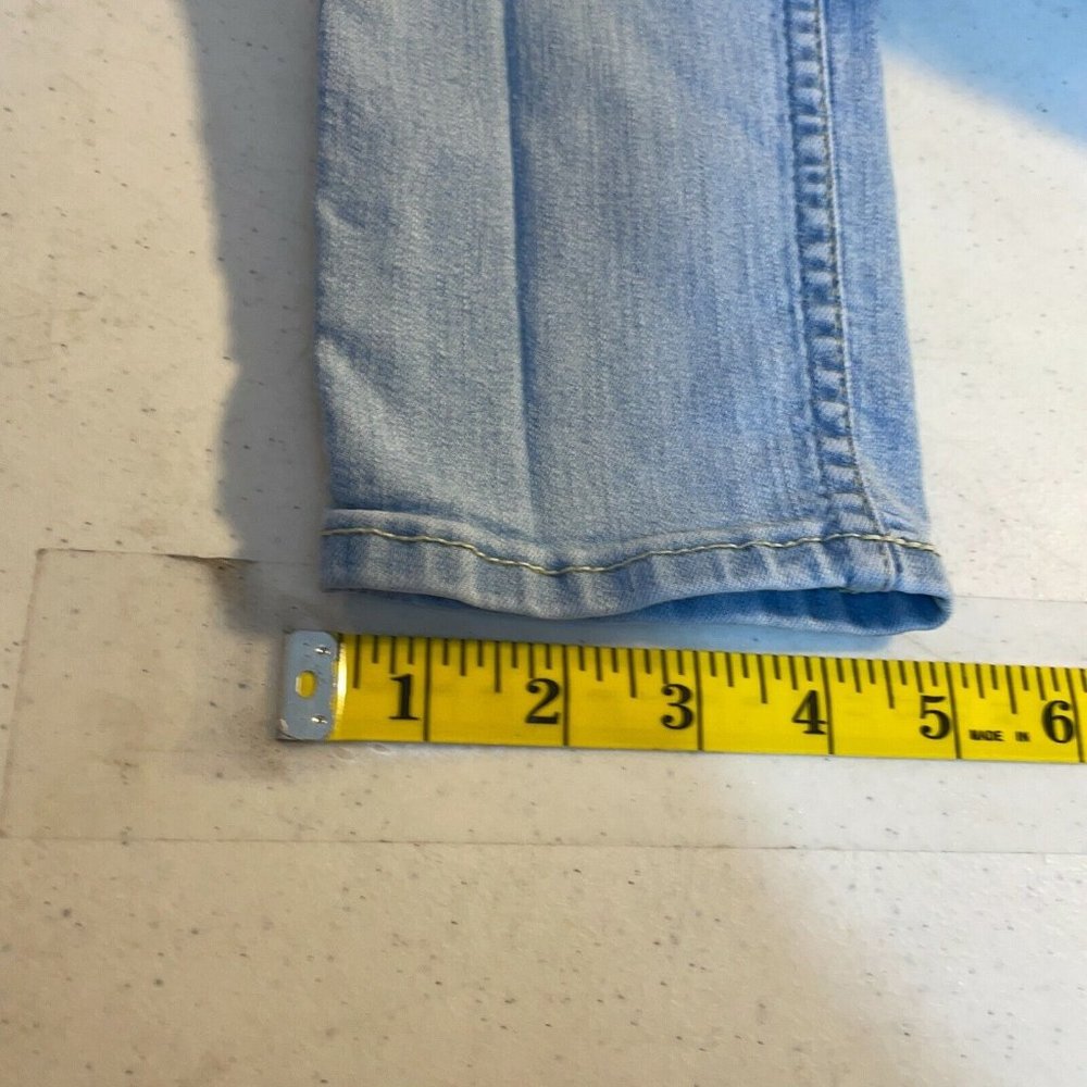 Hollister Womens Blue Flat Front Stretch Denim Super Skinny Jeans Size 3R 26X31 - Picture 9 of 10